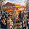 Палатка каркасная тюльпаны