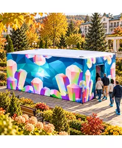 надувная палатка с кристаллами