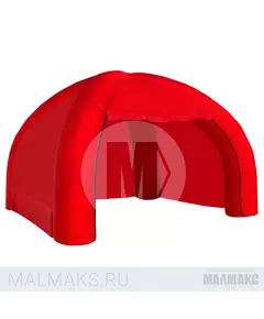 Надувная палатка красная 4-опорная Палатки фотография №1