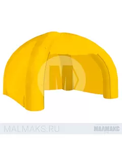 Надувная палатка желтая 4-опорная Палатки фотография №1