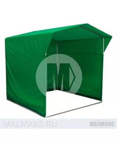 Палатка торговая каркасная 2x2м зеленая В базовом цвете фотография №1