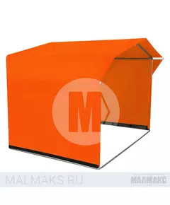 Палатка торговая каркасная 3x2м оранжевая В базовом цвете фотография №1
