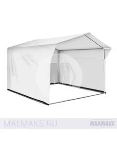 Палатка торговая каркасная 3x3м белая В базовом цвете фотография №1