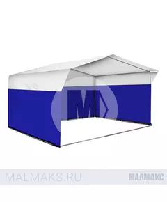 Палатка торговая 4х3 сине-белая В базовом цвете фотография №1