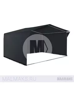 Палатка торговая каркасная 4x3м черная В базовом цвете фотография №1