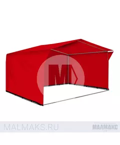 Палатка торговая каркасная 4x3м красная В базовом цвете фотография №1
