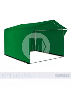 Палатка торговая каркасная 3x3м зеленая В базовом цвете фотография №1