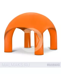 Надувной шатер 4-опорный оранжевый Шатры фотография №1