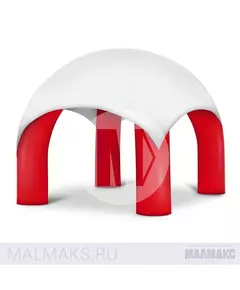 Надувной шатер 4-опорный красно-белый Шатры фотография №1
