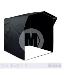 Палатка торговая каркасная 2x2м чёрная В базовом цвете фотография №1